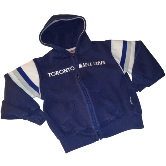 Size 4t Toronto Maple leaf Rbk hockey zip up hoodie - Picture 1 of 16